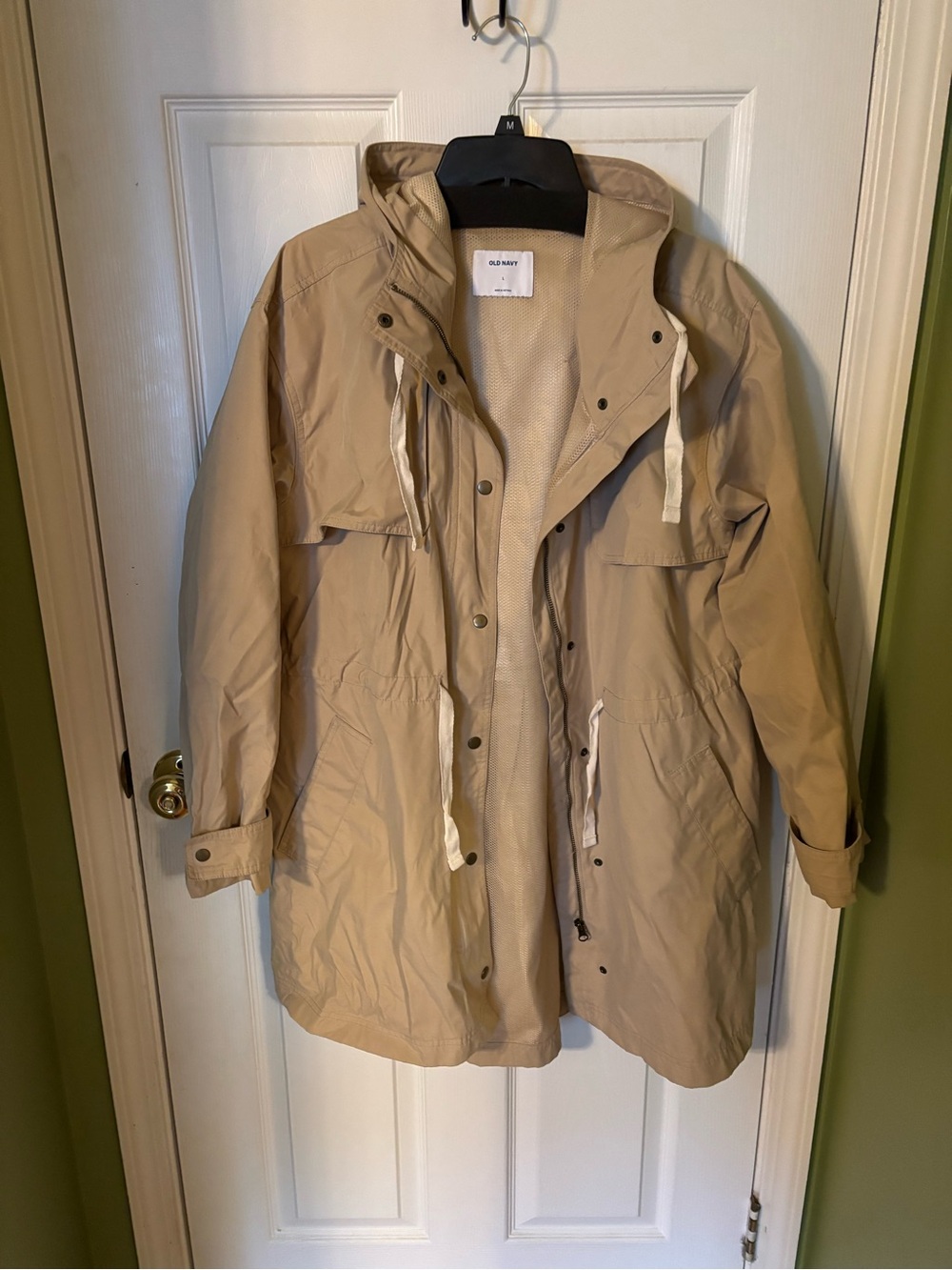 Old Navy Light Beige Hooded Jacket
